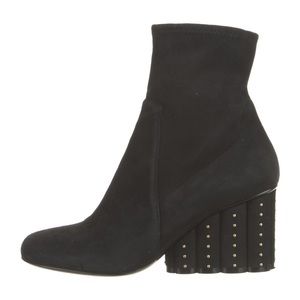 Salvatore Ferragamo black suede sock boots SZ 8.5. Gently used